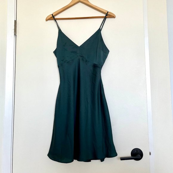 A&F Satin Slip Mini Dress - Picture 2 of 6